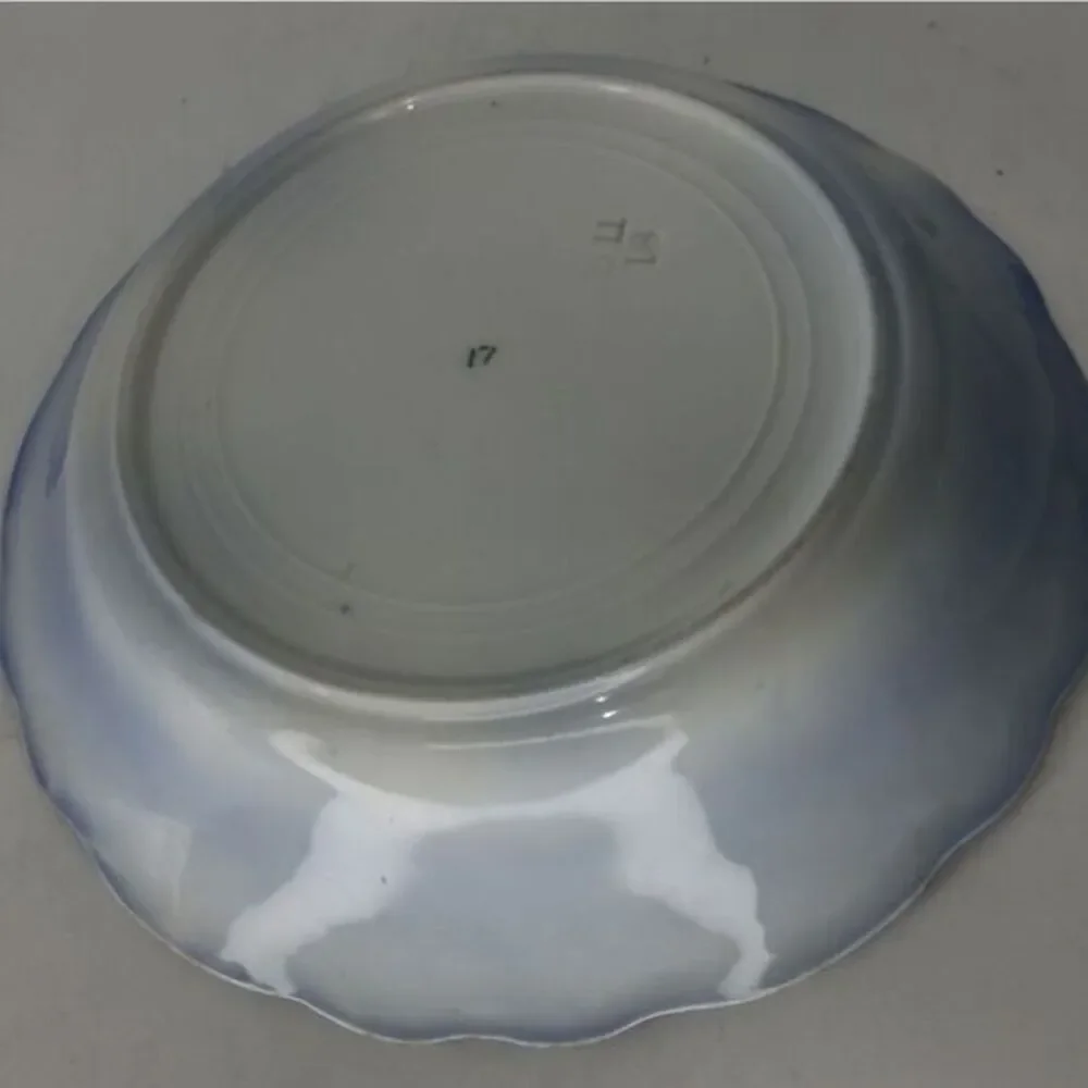 Beautiful antique flow blue soup bowl‎